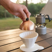 Coffee Steaming Cover Textured Kitchen Accessory Artisan-Made