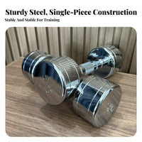 Fixed Dumbbell Long-Lasting Fixed Weight Dumbbell Compact Size Fitness Equipment for Home Gym Users, Personal Trainers, Beginners, Strength Training, Workout, Full Body Exercise