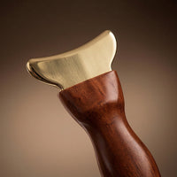 Gua Sha Tool Two-endedEnded Gua Sha with Wooden Handle Traditional Chinese Massage for Adults