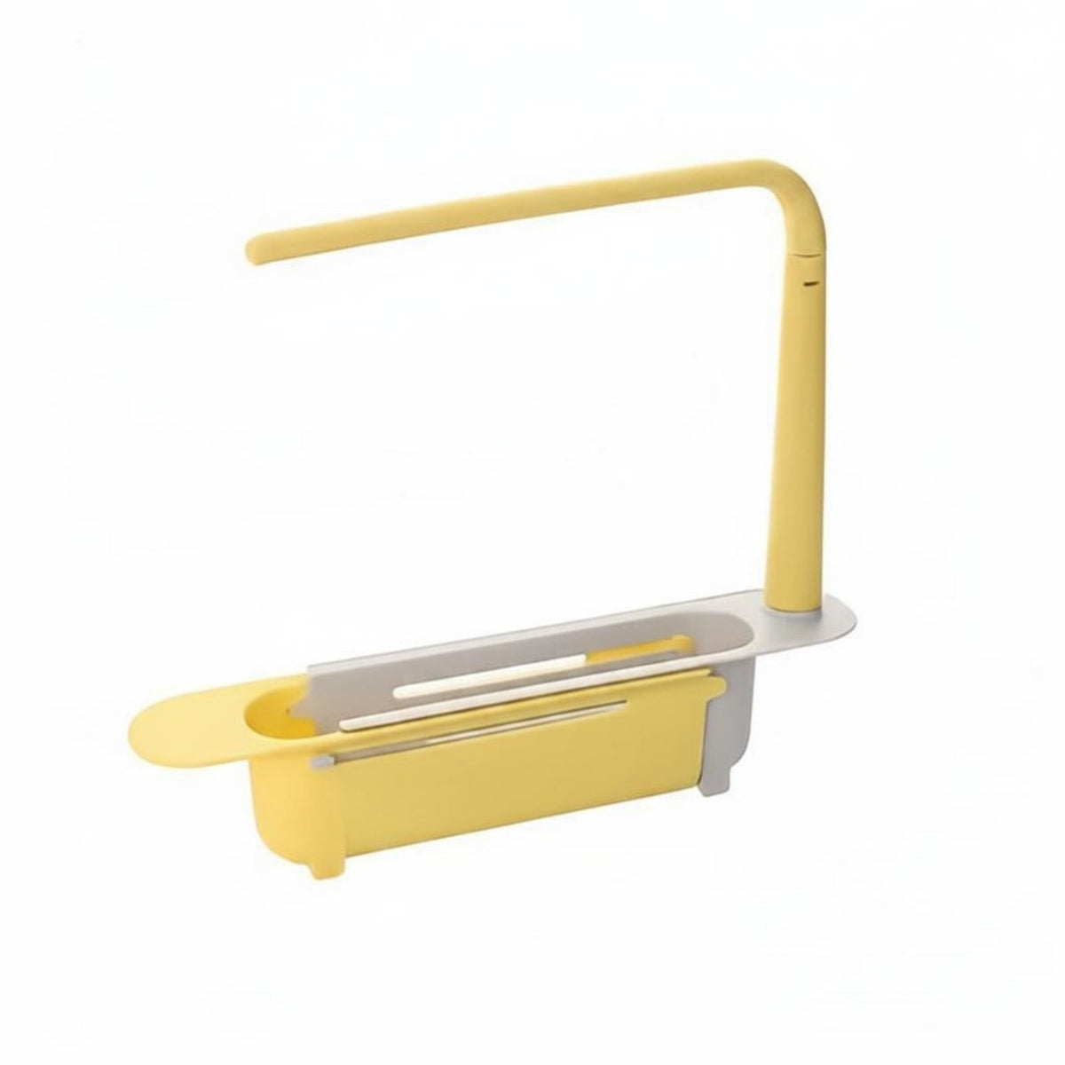 Extendable Design Telescopic Sink Rack Space Saving Expandable Sink Organizer Multi-Functional for Kitchen