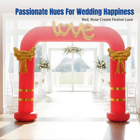 Square Wedding Arch, LOVE Tunnel, Linked Banquet Ceremony Decor, Rainbow Gate
