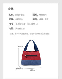 手提帆布饭盒包上班族时尚带饭装饭袋子餐盒包简约卡通便当买菜包