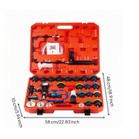 34 Pieces Cooling System Pressure Tester Kit Hose and Adapter Set Radiator Pressure Test Kit Universal Fit Coolant Vacuum Filler