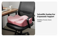 Viscoelastic Foam Seat Pad Breathable U-Shaped Coccyx Pad Seating Accessory Slow Recovery Support Pillow Skin-Gentle Material