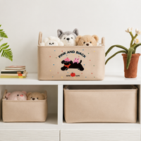 Foldable Storage Basket, Knitted Plant Fiber Laundry Hamper, with Loop Handles, for Blankets, Laundry, Clothing