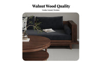 New Chinese design Three-Seater Wooden Sofa sturdy Wood Frame Upholstered Wooden Leg Couch Light Luxury Aesthetic Household Furniture Minimalist Design for Families, Homeowners, Apartment Dwellers, Living Room, Lounge Area, Bedroom, Office
