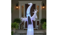 Spooky Halloween Inflatable Ghost Waterproof Ghost with Color-Changing Lights Oversized Yard Decoration Scary for Garden