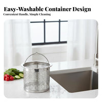 Kitchen Sink Strainer Basket Long-Lasting Stainless Steel Drain Strainer Stainless Steel Sink Strainer Rustproof Fine Mesh Drain
