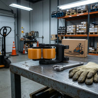 Forklift Wheel Frame Sturdy Metal Components Compact for Maintenance Technicians, Warehouse Managers