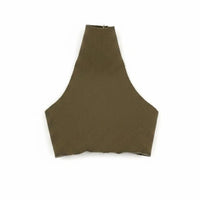 Backless Halter Textile Material High Neck Short Top fit 1/6 Scale Clothes