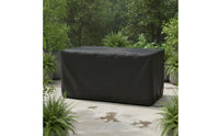 Rectangular Outdoor Storage Box Slipcover Weatherproof Deck Box Cover with Zipper Waterproof Patio Storage Bin Cover for Garden