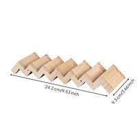 Natural Wood Z-Shaped Bird Ladder Stepped Bird Climbing Ladder Easy to Install Pet Accessory Chewable for Parrots, Aviary