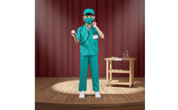 Educational Kids Doctor Costume Realistic Design Kids Doctor Costume Set Comfortable Material Children's Nurse Uniform Easy Care for Boys, Girls