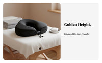 Slow-Rebound Memory Foam Massage Table Face Cushion Ergonomic Design Face down Pillow Removable Washable Cover for Home Users, Spas