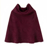 Knitted Cashmere Cape, Autumn Winter Thick High Neck Poncho, Unisex Shawl, Fashion Layered Scarf