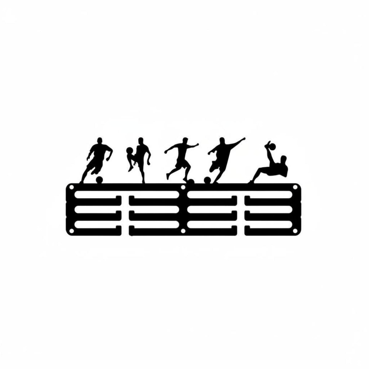 Showcase Your Achievements Running Medal Holder Sturdy and Long-Lasting Wall Mounted Medal Hanger Great Gift Idea Athlete Awards Display Cut for Runners, Athletes, Home Gym, Living Room, Bedroom