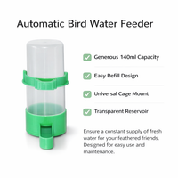 Automatic Bird Water Dispenser for Cage, Hanging Bird Feeder for Parakeets and Outdoor Bird, Bird Water Bowl Drinking for Bird Owners