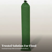Stitched Seams Canvas Sandbag Tube Tear-Resistant Reusable Flood Protection Sandbag Thickened Water Barrier Sand Tube Tie-Strap System