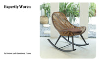 Woven swinger snug Lounger Woven Seat Rocking Chair Ergonomic D and Esign for spineyard