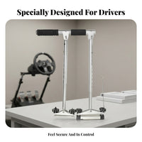 Aluminum Alloy Hand Control Device Adjustable Frame Car Hand Controls Padded Grip Disabled Driver Control Mounting Points