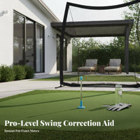Adjustable Length Chipping Direction Indicator Portable Golf Alignment Rod Lightweight Golf Alignment Rod Long-Lasting for Golfers, Beginners, Professionals, Home Practice, Driving Range, Outdoor