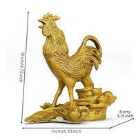 Chicken Figurine Carved Chicken Ornament Decorative Sculpture for Living Room