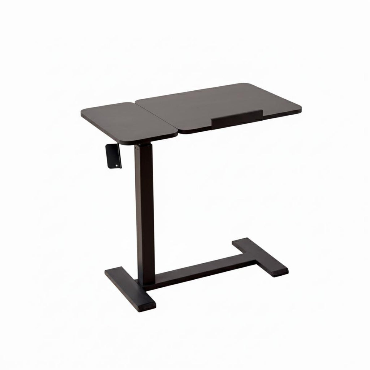 Tilting Top Mobile Overbed Laptop Desk Movable Rolling Bedside Desk Multifunctional Mobile Laptop Stand Space Saving Design for Students, Home Office, Bedroom, Dorm Room