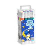 12 Pieces Non-Bleeding Clear Carry Case Marker Set Presseffortless Acrylic Marker Set