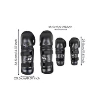 4 Pieces Knee and Elbow Pads Hard shelling Knee Pads Adjustable Guarding Gear Set for Kids, Bicycling