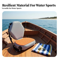 Inflatable Kayak Seat Wear-Resistant Inflatable Fishing Boat Seat Detachable Paddle Boat Rear Rest Waterproof Adjustable Straps