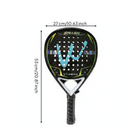 Teardrop Beach Tennis Paddle with EVA Memory Foam Core Shock-Absorbing Beach Tennis Paddle with Balls Long-Lasting Lightweight for Adults, Beginners, Court