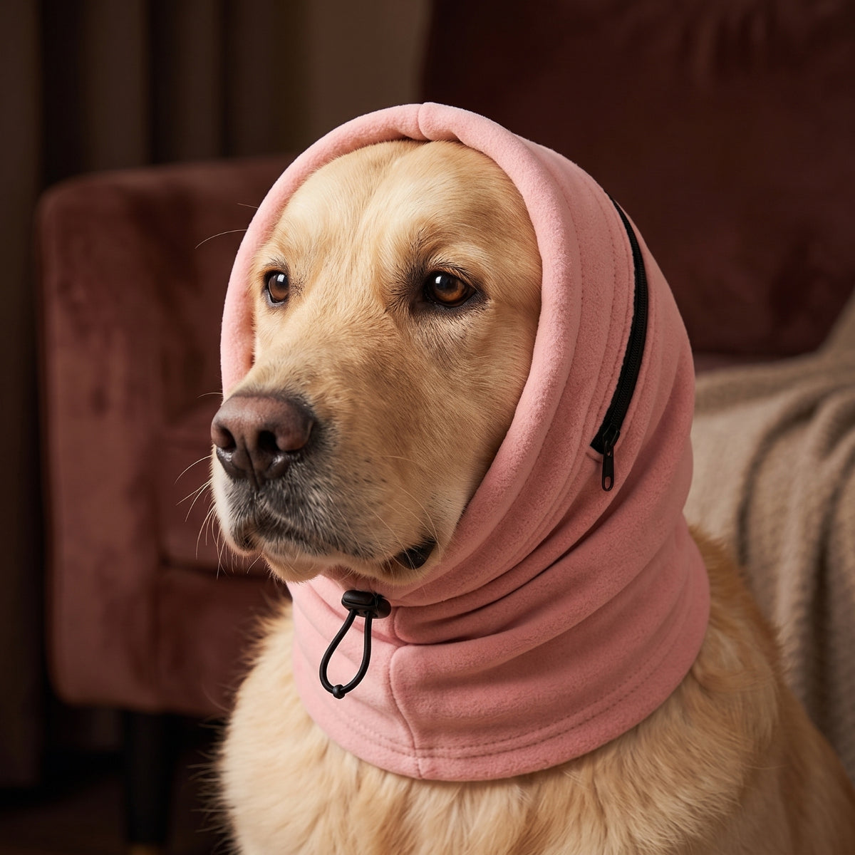 Canine Hood with Ear Protection Fleece Dog Snood Comfortable Snood for puppy, Cats, Outdoor Activities