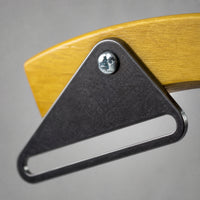 Rims Knock & Board Curved Wood Block with Mounting Plates Wooden Drum Accessory for Drummers, Percussionists, Recording Studio, Practice