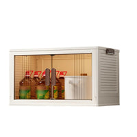 Installationno-assembly Foldable Multi-Tier Organizer Easy Assembly foldable Bin Tower Large Capacity Storage Cabinet Strong Load-Bearing for Families, Homeowners, Living Room, Bedroom, Playroom, Kitchen