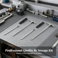 RV Waste Faucet Extension Kit Universal Fit Waste Faucet Extension Rod Recreational Vehicle Reservoir Drain Handle Easy To