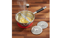 Multi-Purpose Stainless Steel Food Mill Easy to Clean Rotary Food Mill with 3 Discs Ergonomic Handle Potato Ricer and Tomato Press for Canning