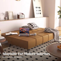 Checkerboard Pattern Checkered Futon Bed Multi-Functional Sleeper Sofa Foldable transformable Couch Space-Saving for Apartment Dwellers, Young Adults, Homeowners, Small Spaces, Bedroom, Home Office