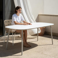 5 Pieces Aluminum Rattan Chair Set Modern Minimalist Rattan Chair Set Weather Resistant for Terrace