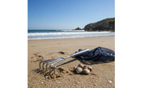 Clam Digging Rake Multi-Functional Beach Foraging Hand Tool Heavy Duty Stainless Steel Seafood Claw for Beachcombers, Outdoor