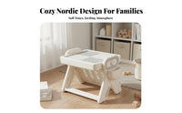 Rounded Corner Design Multifunctional Child S Activity Table Double-Sided Tabletop Building Block Activity Table Easy to Assemble