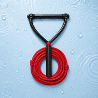 Cylindrical Crossbar Waterski Tow Rope Curved Side Supports Coiled Tow Rope Tangle Tangle-Resistant High Strength for Waterskiers, Waterskiing