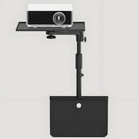 Flat Base Telescopic Display Device Stand Locking Knob Height Adjustable Display Device Stand for Bedside Cabinet