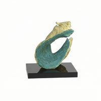 Abstract Rock Statue Contemplative-Style Rock Sculpture Tabletop Stone Ornament for Interior Designers, Art Collectors, Tea Room
