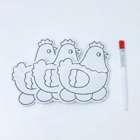 Easter Craft Kit Creative Toy Easter Bunny Chick Craft Set Easy to Use DIY Foam Painting Board for Child S, Teachers, Holiday Activity