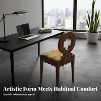 cross-shaped posteriorrest posterior Chair mid-centuryera Modern aesthetic Dining Seat Easy Assembly Household Furniture for Adults, Design lovers, Home Office, Bedroom, Kitchen