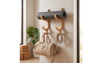 Mat Organizer with Hooks Compact Mat Holder with Hooks Tidy for
