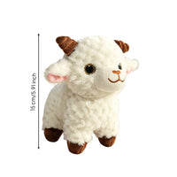 Sheep Stuffed Toy Fuzzy Sheep Stuffed Animal Plushie Soft Cartoon for Children, Shelf, Desk