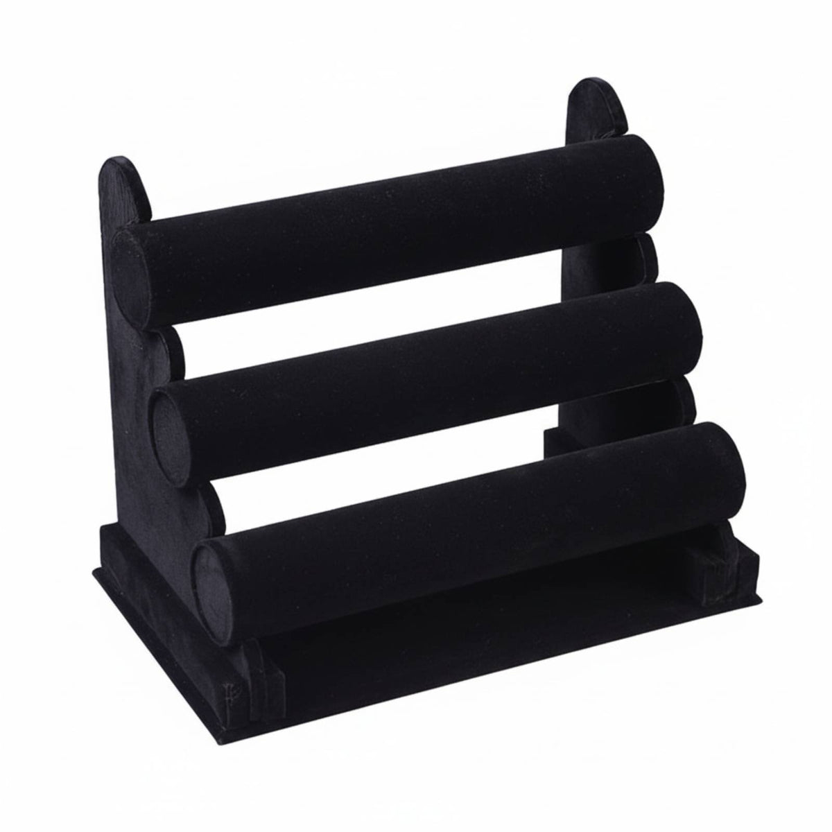Staggered Height Design 3 Tier Bracelet Holder Detachable 3 Tier Bracelet Stand Easy to Assemble Tiered Jewelry Display Rack Large Capacity for Retailers, Crafters, Countertop, Boutique, Craft Fair, Dresser