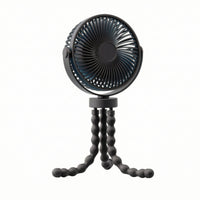 Baby Carriage Fan with Flexible Tripod 720-Degree Rotating for Bedside