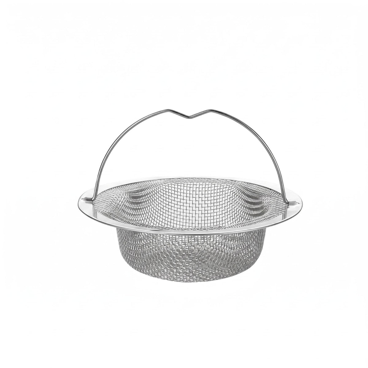 Kitchen Sink Drain Strainer Silver Stainless Steel Drain Basket Rustproof
